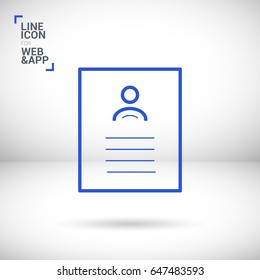 badge document line vector icon