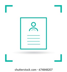 badge document line vector icon