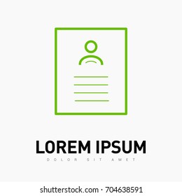 badge document line vector icon