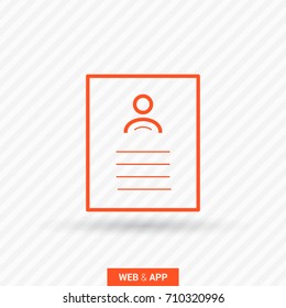 badge document line vector icon