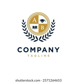 Badge Education Logo Icon Vector