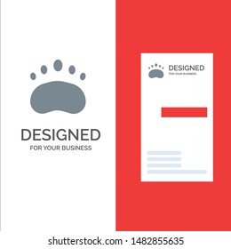 Badge, Education, Logo, Science, Zoology Grey Logo Design and Business Card Template