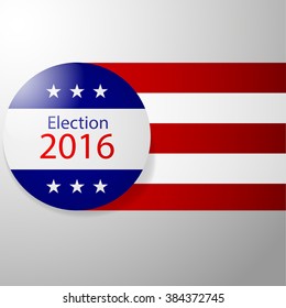 Badge Election 2016. Shield election. Vector illustration