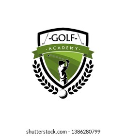 Badge Emblem Golf Club Tournament Logo Template Vector