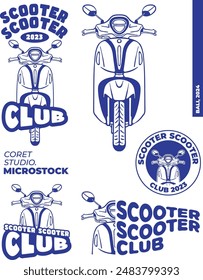 Badge emblem mordn scooter club