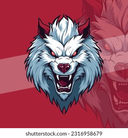 Badge and Emblem: Werewolves Mascot Logo Design with Contemporary Vector Illustration