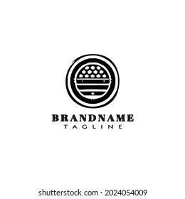 plantilla de diseño de iconos de logotipo plano de placa de placa de imagen vectorial moderna