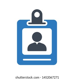 badge glyph colour vector icon