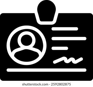 badge glyph icon illustration vector