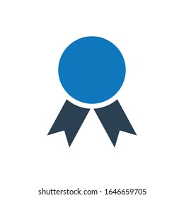 badge glyph vector icon - ui icon vector