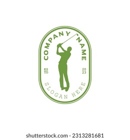 Badge golf logo design for any purpose