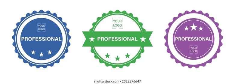 Badge or graduation with honors professional