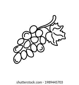 Badge  grapes. Vector image, eps