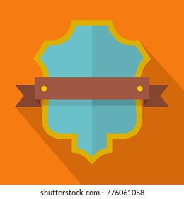Badge guardian icon. Flat illustration of badge guardian vector icon for web