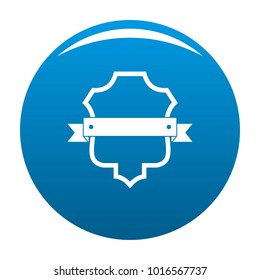 Badge guardian icon vector blue circle isolated on white background 
