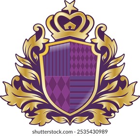 insignia, honor, medalla, oro púrpura, noble, patrón