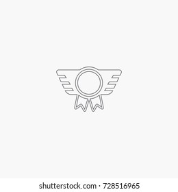 badge icon. army sign