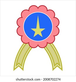 Badge Icon, Award Icon Vector Art Illustration