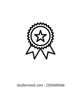 Icono de marca. Vector de icono de premios. Lograr signos y símbolos