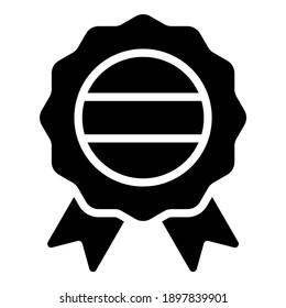 icono de insignia, icono negro aislado