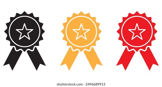Icono de la insignia. Diseño de icono de insignia de cheque eps 10