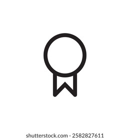 Badge Icon. Check Badge Icon vector line