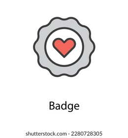 Badge icon design stock illustration