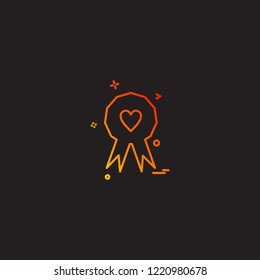 Badge icon design vector 