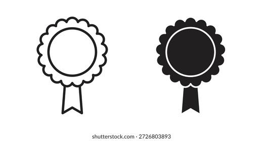 Icono de insignia icono plano simple. Versión Liner - Vector de stock.