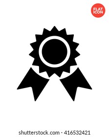 Badge Icon Flat Style Isolated Vector Illustration