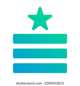 badge icon gradient green blue colour military vector army element and symbol perfect.