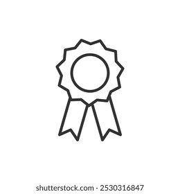 Badge icon isolated on white background. Achievement symbol modern, simple, vector, icon for website design, mobile app, ui. Vector Illustration
