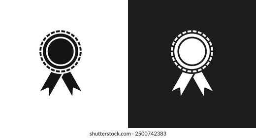 Badge icon line art vector