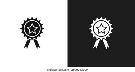 Vector de arte de línea de icono de insignia
