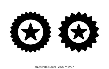 Badge icon logo design. Awards icon vector. Achieve sign and symbols. Stamp