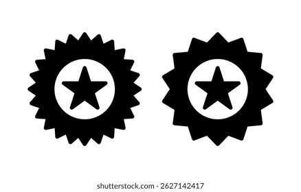 Badge icon logo design. Awards icon vector. Achieve sign and symbols. Stamp