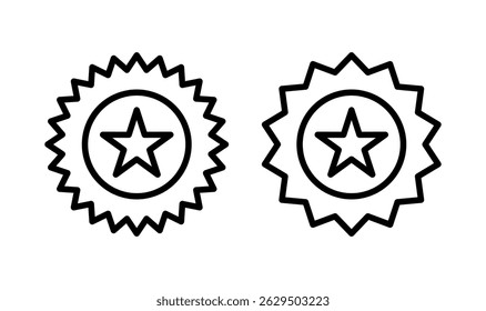 Badge icon logo design. Awards icon vector. Achieve sign and symbols. Stamp
