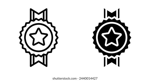 Icono de insignia. para concepto móvil y diseño web. ilustración vectorial