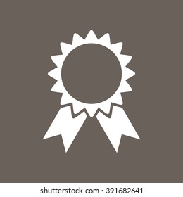 Badge Icon on Dark Gray Color. Eps-10. 