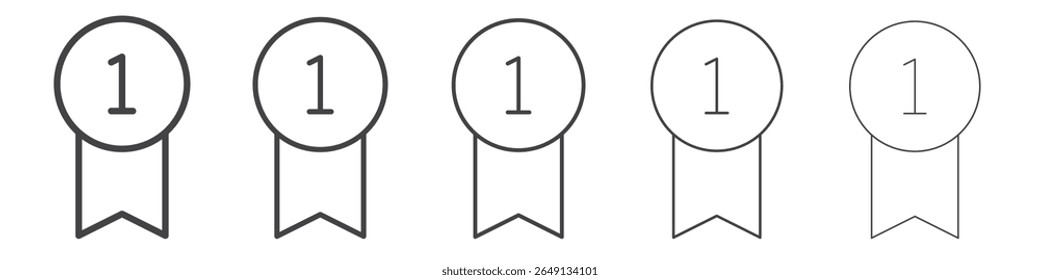 Icono de insignia símbolo de Vector de ilustración de esquema