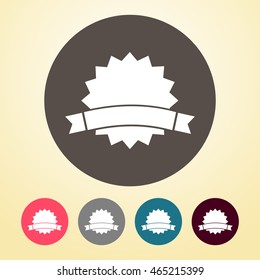 Badge Icon in round shape.