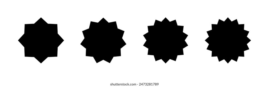 Conjunto de iconos de insignia. Icono de premios. Lograr. Sello