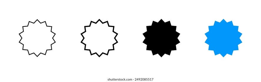 Conjunto de iconos de insignia. Icono de premios. Lograr. Sello
