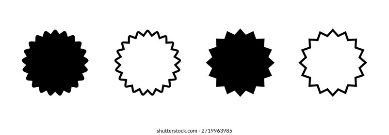 Conjunto de iconos de insignia. Icono de premios. Lograr. Sello