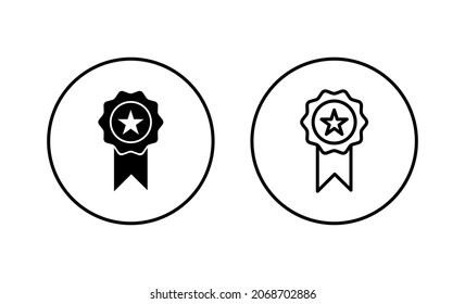 Badge icon set. Awards icon vector. Achieve sign and symbols