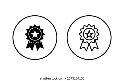 Badge icon set. Awards icon vector. Achieve sign and symbols