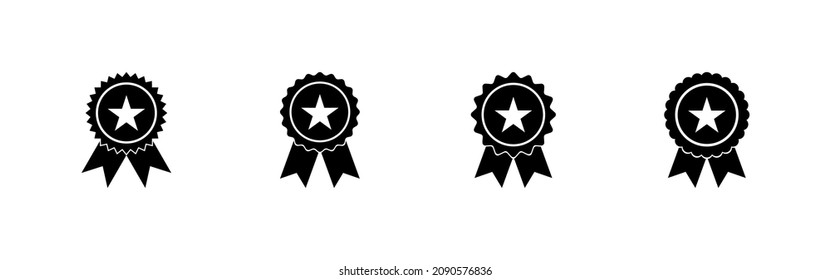 Badge icon set. Awards icon vector. Achieve sign and symbols