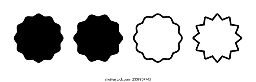 Badge icon set illustration. Awards icon vector. Achieve sign and symbols