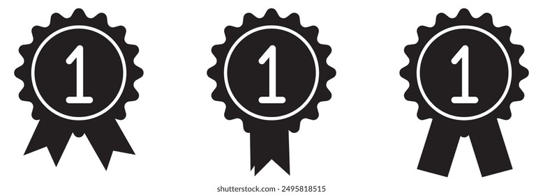  badge icon set isolated on a white background

