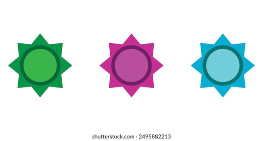 Badge icon set icon vector. Achieve sign and symbols design eps 10